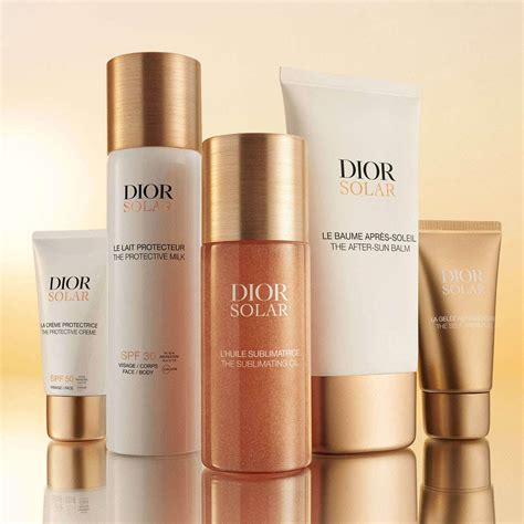 dior sunscreen after sun exposure.